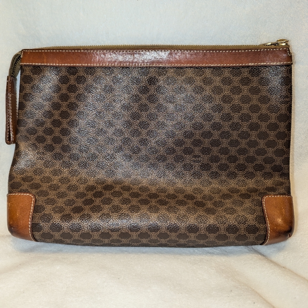 Celine - Vintage Leather Clutch Pouch Bag - Picture 5 of 15